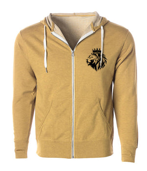 Lion of Judah Midweight French Terry Zip - FDU - Faith Defines Us
