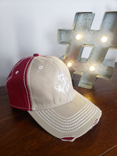 Lion of Judah Distressed Rambler Cap - FDU - Faith Defines Us