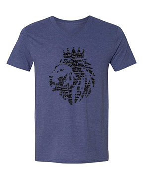 Lion of Judah- Men Vneck - FDU - Faith Defines Us